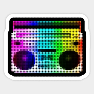 Mosaic Big Thump Boombox Sticker